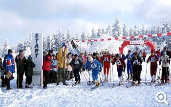 Schellerhauer Kammlauf, Start des Traditionslaufes.