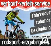 Radsport-Erzgebirge, Fachhändler und Fahrradverleih für Mountainbike,eBike, Twentyniner 29er 