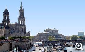 Semperoper mit Hofkirche und Augustusbrücke|Foto (c) TD-Software