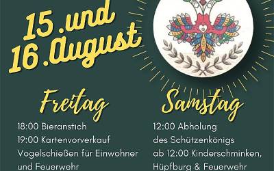 15./16. August 2025 Schellerhauer Vogelschiessen